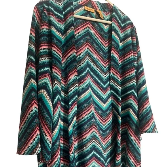 WRANGLER Fringe Kimono shawl western cowgirl Medium rodeo boho - Picture 8 of 10